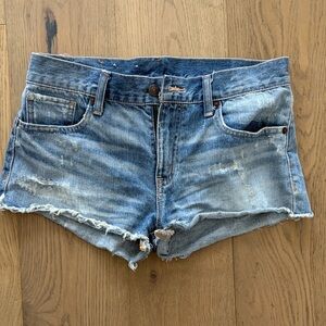 Denim and Supply Distressed Denim Women’s Shorts - Light Blue Jean Cutoffs
